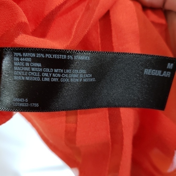 WORTHINGTON Orange Overlay Tank Size M NWT - Picture 6 of 6